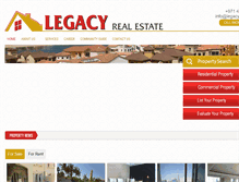 Tablet Screenshot of legacydubai.com